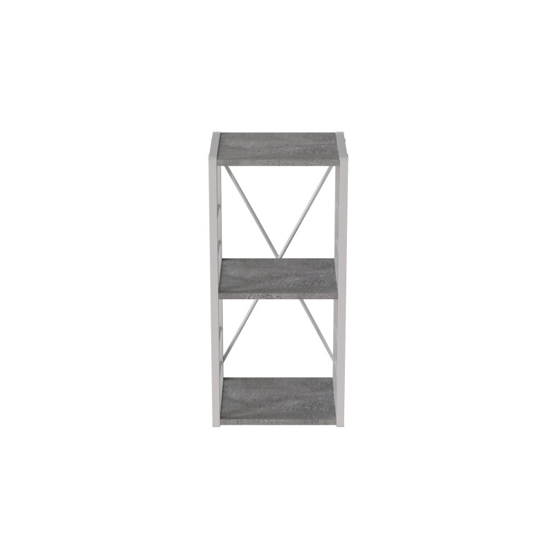 Етажерка 3/34 Ferrum-decor Серії Конект 73x34x28 чорний ДСП Бетон 16мм (FRD-104291)