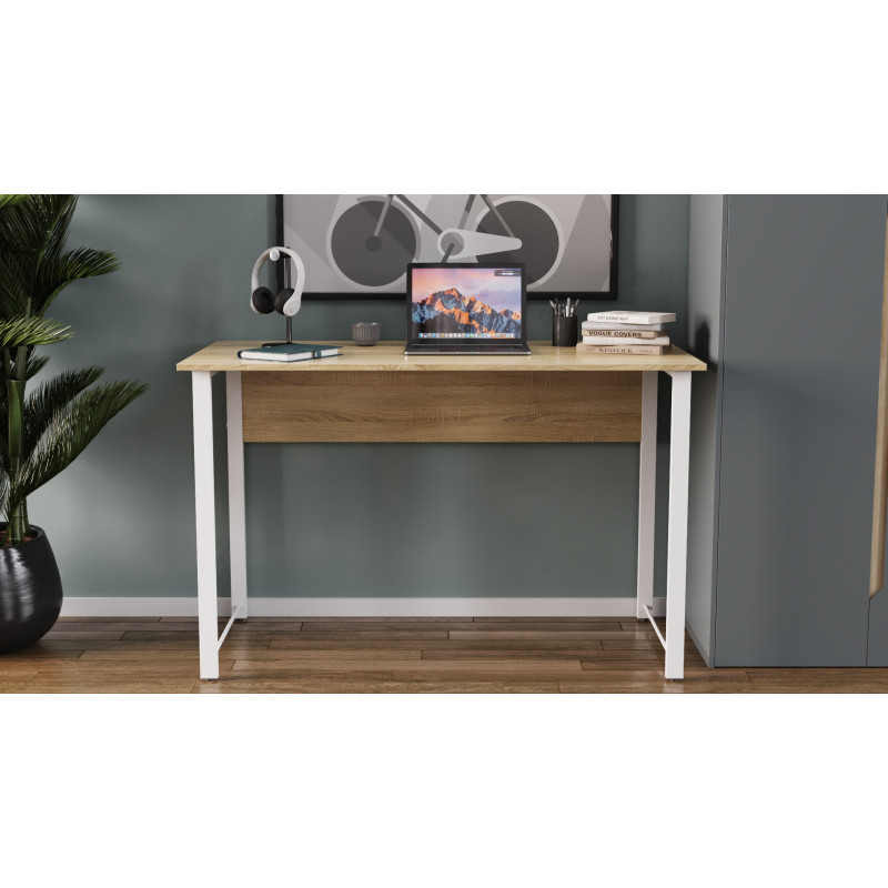Письменный стол Ferrum-decor Раян 75x100x60 черный ДСП Белое 16мм (FRD-103671)