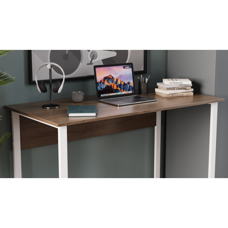 Письменный стол Ferrum-decor Раян 75x140x60 черный ДСП Белое 16мм (FRD-103691)