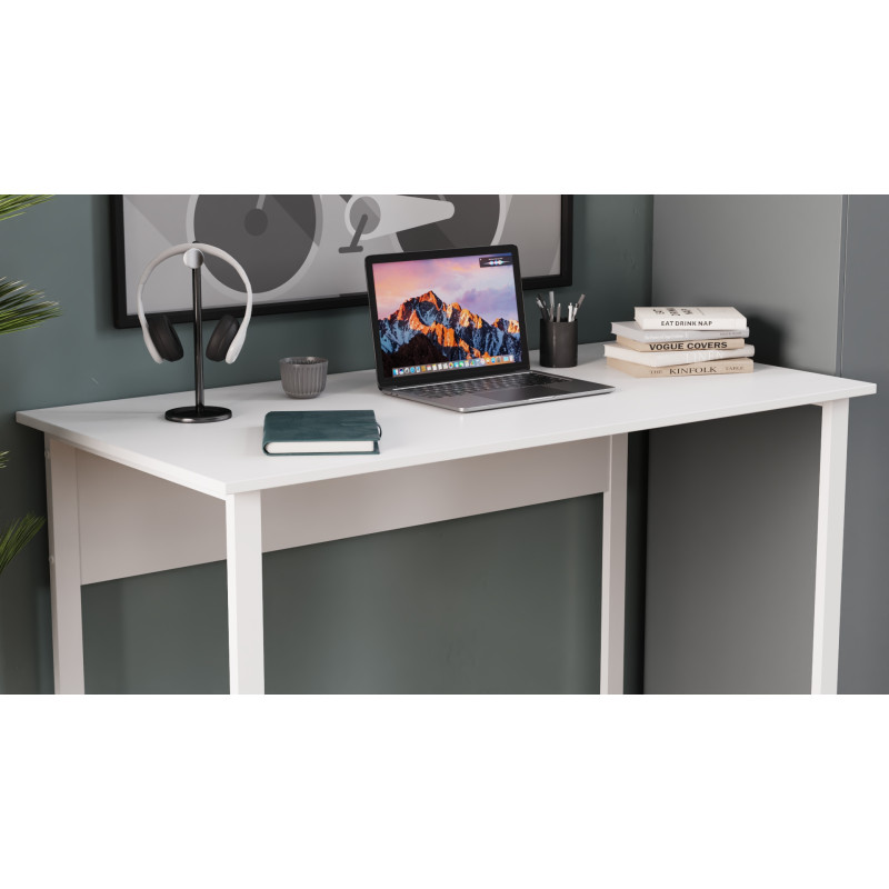 Письменный стол Ferrum-decor Раян 75x100x60 черный ДСП Белое 16мм (FRD-103671)
