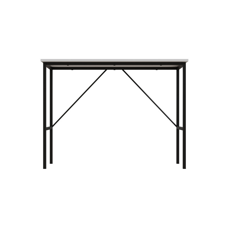 Стол письменный Line Тайм Ferrum-decor 750x1000x600 Черный металл ДСП Белое 16 мм (FRD-104871)