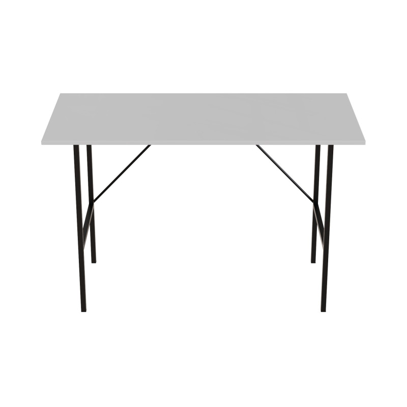 Стол письменный Line Тайм Ferrum-decor 750x1000x600 Черный металл ДСП Белое 16 мм (FRD-104871)