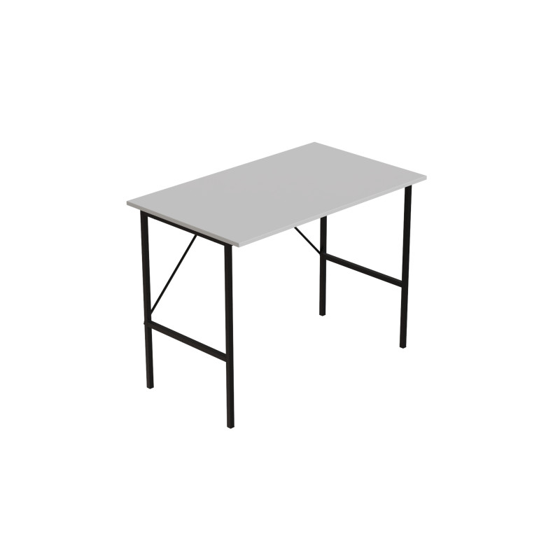 Стол письменный Line Тайм Ferrum-decor 750x1000x600 Черный металл ДСП Белое 16 мм (FRD-104871)