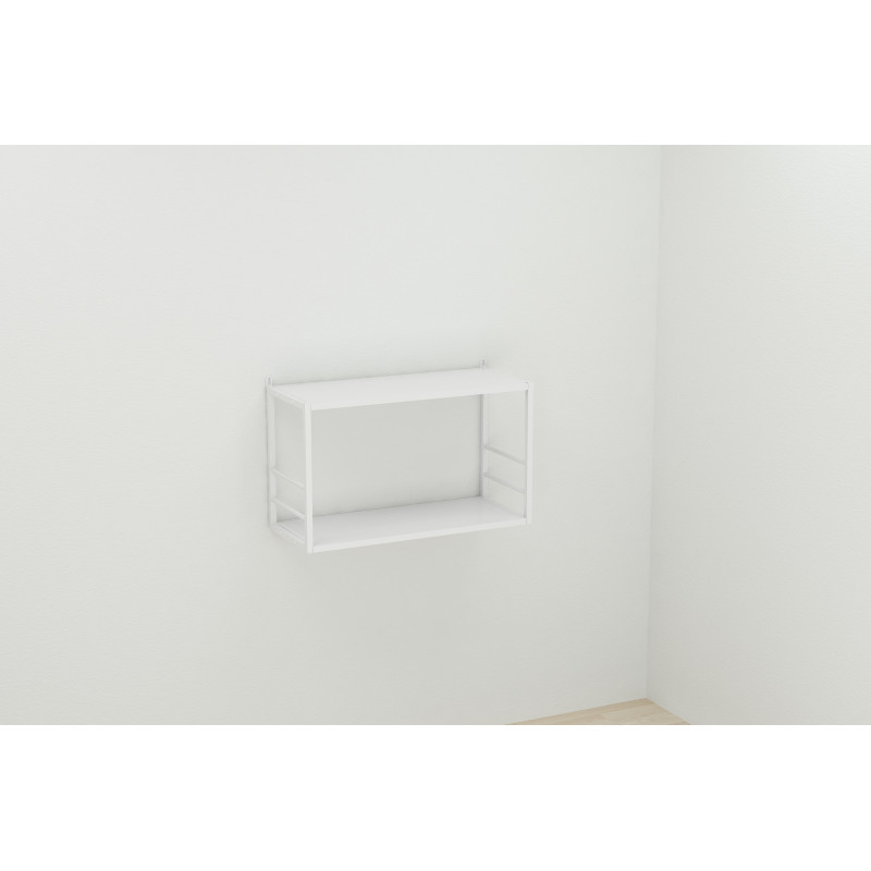 Книжная полка универсальная Ferrum-decor Стим 1 38x63x26 белый ДСП Белое 16мм (FRD-104091)