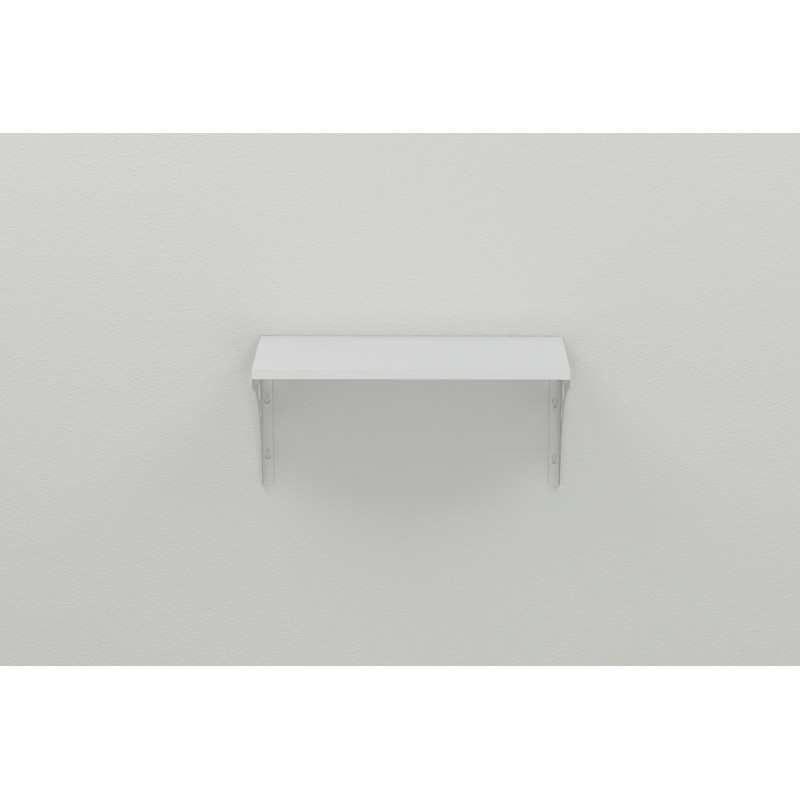 Полиця настінна Ferrum-decor Ханді 2 240x500x240 метал Білий ДСП Біле 16 мм (FRD-102561)