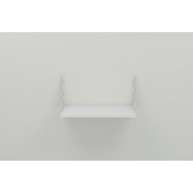 Полиця настінна Ferrum-decor Ханді 2 240x500x240 метал Білий ДСП Біле 16 мм (FRD-102561)