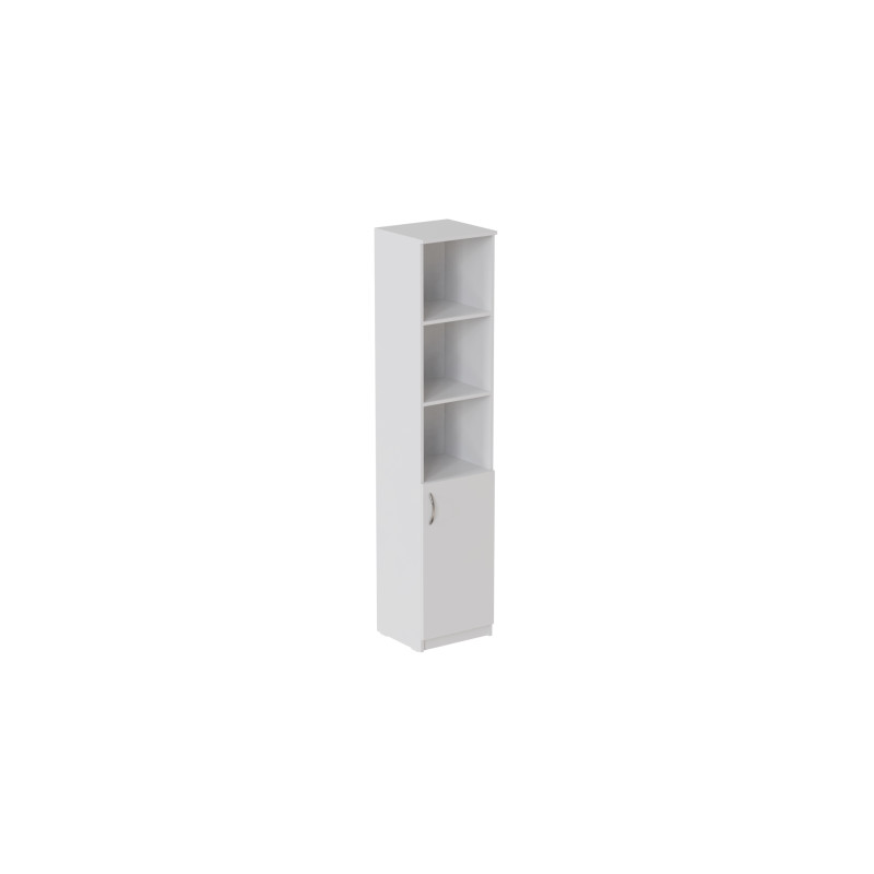 Пенал Анжело Ferrum-decor на 4 полиці з 1 дверима 1900x400x380 ДСП Біле 16 мм (FRD-104911)