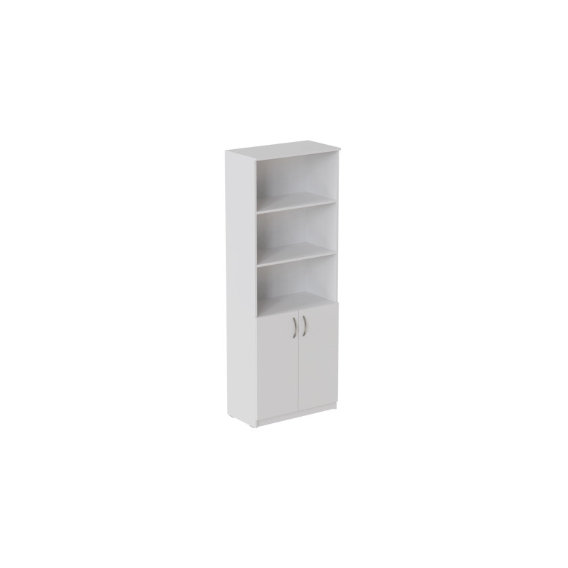 Шкаф Анжело Ferrum-decor на 5 полок с 2 дверями 1900x800x380 ДСП Белое 16 мм (FRD-105061)
