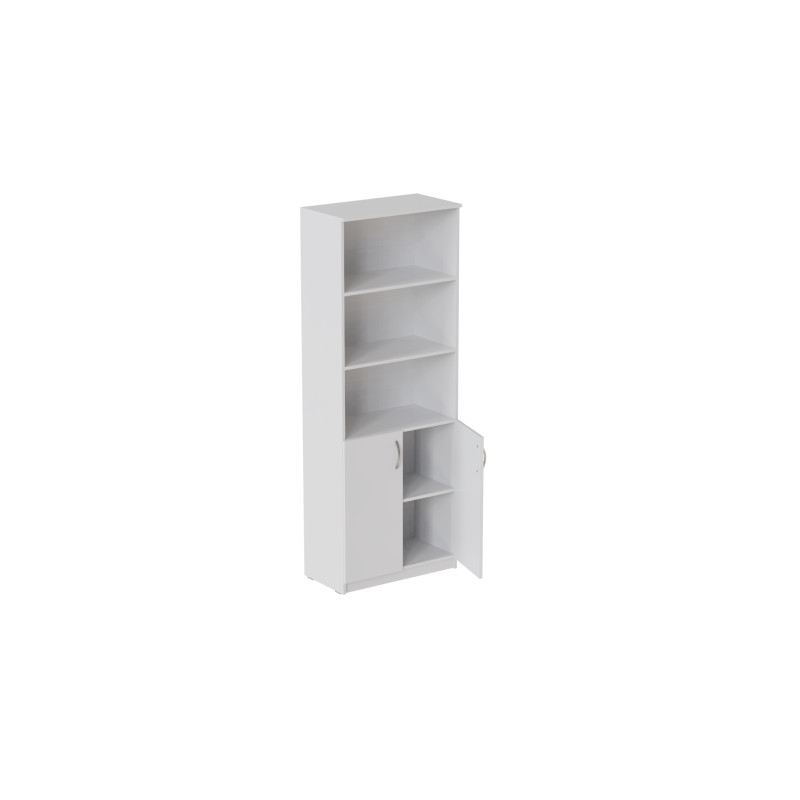Шкаф Анжело Ferrum-decor на 5 полок с 2 дверями 1900x800x380 ДСП Белое 16 мм (FRD-105061)