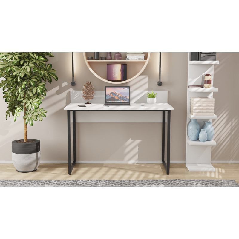 Письменный стол Ferrum-decor Скай 75x140x60 черный ДСП Белое 16мм (FRD-103631)