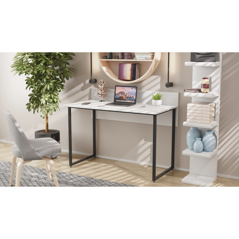 Письменный стол Ferrum-decor Скай 75x100x60 черный ДСП Белое 16мм (FRD-103611)