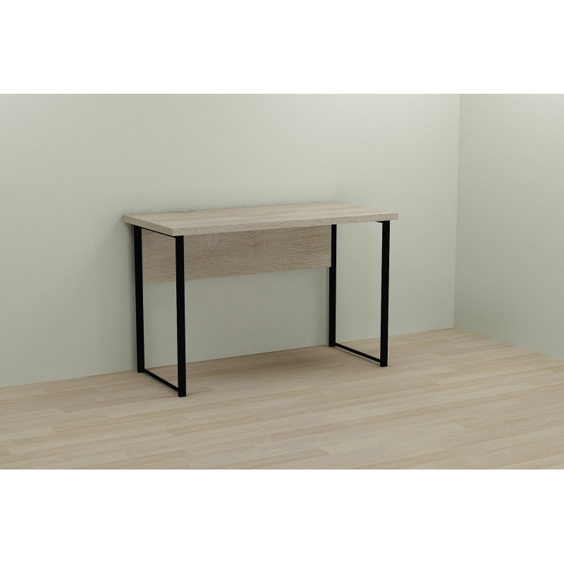 Письмовий стіл Ferrum-decor Курт 76x100x70 чорний ДСП Дуб Сонома 32мм (FRD-103931)