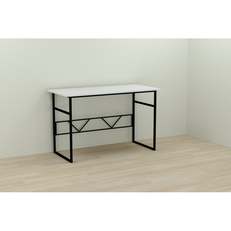 Письменный стол Ferrum-decor Раян 75x100x60 черный ДСП Белое 16мм (FRD-103671)