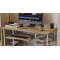 Письмовий стіл Ferrum-decor Скай 75x120x70 чорний ДСП Біле 16мм (FRD-103651)