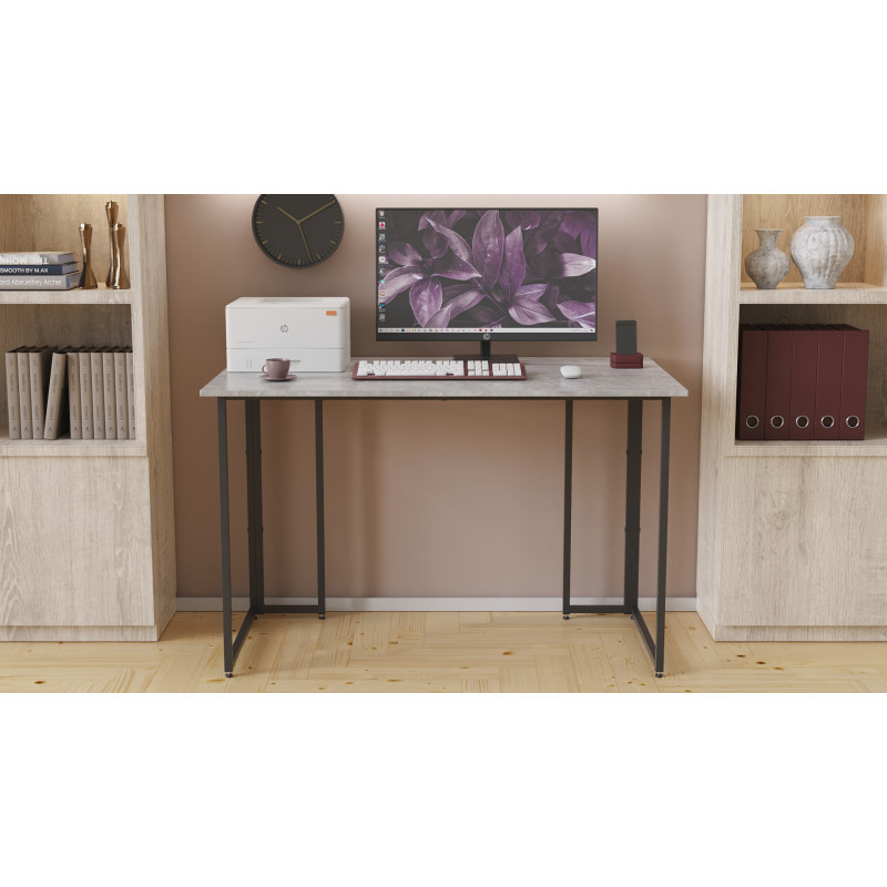 Письмовий стіл Ferrum-decor Ханна 75x140x60 чорний ДСП Біле 16мм (FRD-103491)