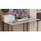 Письмовий стіл Ferrum-decor Ханна 75x140x60 чорний ДСП Біле 16мм (FRD-103491)