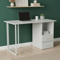 Письмовий стіл Ferrum-decor Отто 75x140x70 білий ДСП Біле 16мм (FRD-101051)