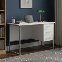 Письменный стол Ferrum-decor Гарри 75x140x60 серый ДСП Белое 16мм (FRD-101461)