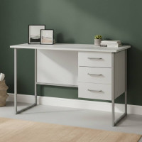 Письмовий стіл Ferrum-decor Гаррі 75x140x70 сірий ДСП Біле 16мм (FRD-101481)