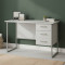 Письмовий стіл Ferrum-decor Гаррі 75x140x70 сірий ДСП Біле 16мм (FRD-101481)