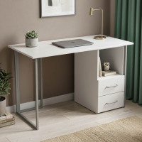 Письменный стол Ferrum-decor Отто 75x120x70 серый ДСП Белое 16мм (FRD-101511)
