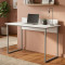Письмовий стіл Ferrum-decor Скай 75x100x60 сірий ДСП Біле 16мм (FRD-101531)