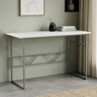 Письменный стол Ferrum-decor Раян 75x140x60 серый ДСП Белое 16мм (FRD-101611)