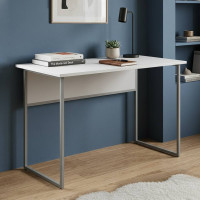 Письменный стол Ferrum-decor Коди 75x140x60 серый ДСП Белое 16мм (FRD-101671)