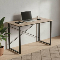 Комп'ютерний стіл Ferrum-decor Дейв 75x140x60 чорний ДСП Дуб Сан-Марино 32мм (FRD-101991)