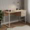 Комп'ютерний стіл Ferrum-decor Дакота 75x120x60 білий ДСП Дуб Сан-Марино 16мм (FRD-102091)