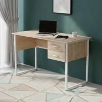 Комп'ютерний стіл Ferrum-decor Дакота 75x140x60 білий ДСП Дуб Сан-Марино 16мм (FRD-102101)