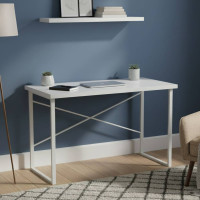 Письмовий стіл Ferrum-decor Дейв 76x120x70 білий ДСП Біле 32мм (FRD-102181)