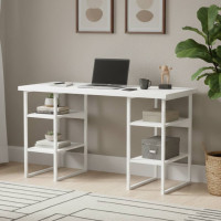 Письмовий стіл Ferrum-decor Карен 76x140x60 білий ДСП Біле 32мм (FRD-102271)