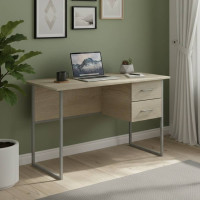Письмовий стіл Ferrum-decor Дакота 75x120x60 сірий ДСП Дуб Сонома 16мм (FRD-102311)