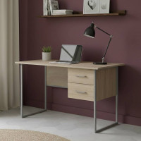 Письменный стол Ferrum-decor Дакота 75x140x60 серый ДСП Дуб Сонома 16мм (FRD-102321)