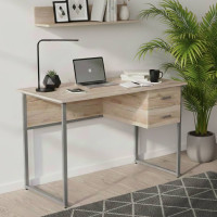 Комп'ютерний стіл Ferrum-decor Дакота 75x120x70 сірий ДСП Дуб Сан-Марино 16мм (FRD-102341)