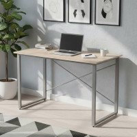 Комп'ютерний стіл Ferrum-decor Дейв 75x140x60 сірий ДСП Дуб Сан-Марино 16мм (FRD-102381)