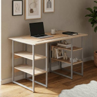 Компьютерный стол Ferrum-decor Карэн 75x120x60 серый ДСП Дуб Сан-Марино 16мм (FRD-102421)