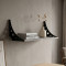 Полиця настінна Ferrum-decor Ханді 2 240x600x240 метал Чорний ДСП Бетон 16 мм (FRD-102581)