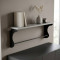 Полиця настінна Ferrum-decor Юзібі 270x700x150 метал Чорний ДСП Бетон 16 мм (FRD-102701)