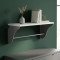 Настінна полиця Ferrum-decor Комфі 260x600x240 метал Сірий ДСП Біле 16 мм (FRD-102751)