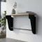 Полка настенная Ferrum-decor Свит 300x600x150 металл Черный ДСП Дуб Сан-Марино 16 мм (FRD-102801)