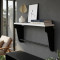 Полка настенная Ferrum-decor Свит 300x700x150 металл Черный ДСП Белое 16 мм (FRD-102821)