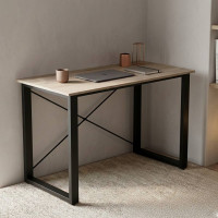Письмовий стіл Ferrum-decor Драйв 750x1000x700 Чорний метал ДСП Дуб Сан-Марино 16 мм (FRD-103151)