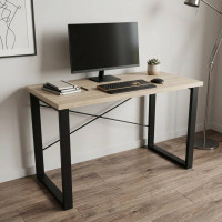 Письменный стол Ferrum-decor Драйв 750x1400x600 Черный металл ДСП Дуб Сонома 32 мм (FRD-103341)