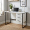 Письменный стол Ferrum-decor Гарри 75x120x60 черный ДСП Белое 16мм (FRD-103531)