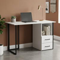 Письменный стол Ferrum-decor Отто 75x120x60 черный ДСП Белое 16мм (FRD-103571)
