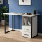 Письмовий стіл Ferrum-decor Отто 75x120x70 чорний ДСП Біле 16мм (FRD-103591)