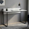 Письмовий стіл Ferrum-decor Скай 75x140x70 чорний ДСП Біле 16мм (FRD-103661)