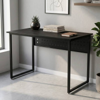 Комп'ютерний стіл Ferrum-decor Майк 75x140x60 чорний ДСП Сосна Кембра 16мм (FRD-103871)